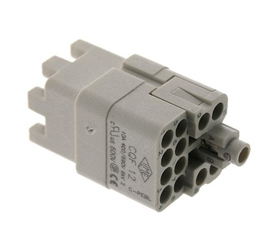 Ilme D Series 10 Ampere (A) Current 12 Pole Female Insert - Image 1