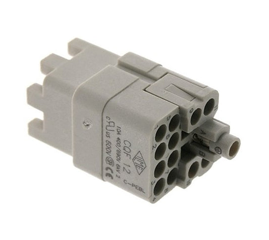 Ilme D Series 10 Ampere (A) Current 12 Pole Female Insert - Image 1