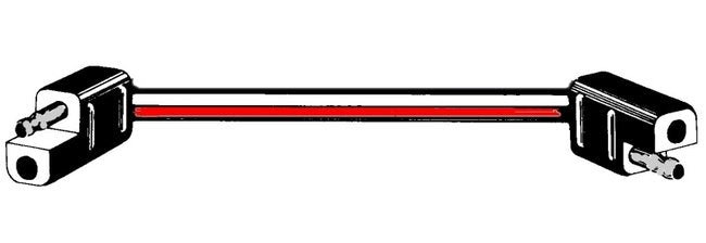 2-Way Electrical Connector Set with 12" 18 Gauge Wire Loop - Image 1