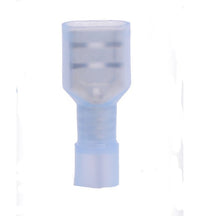 Blue Nylon Fully Insulated Female Quick Disconnect, 16-14 AWG, .250 x .032 Tab