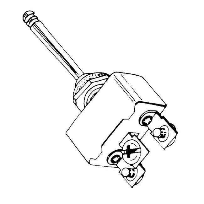 X-Tra Heavy Duty Toggle Switch - 3 Pos. 1-1/2" Long - 50 Amp, 6-24 Volt Systems - Image 2