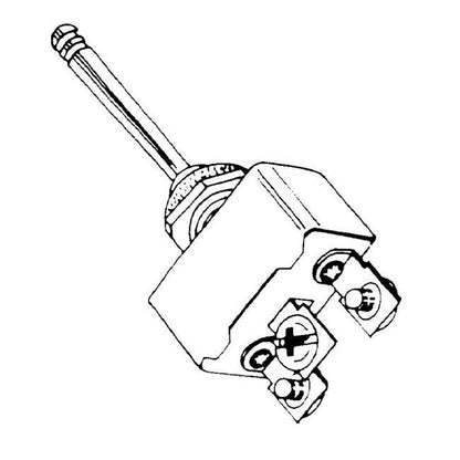 X-Tra Heavy Duty Toggle Switch - 3 Pos. 1-1/2" Long - 50 Amp, 6-24 Volt Systems - Image 2