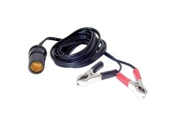 10' Extension Cord with Battery Clips - 12V Power Supply - Image 1