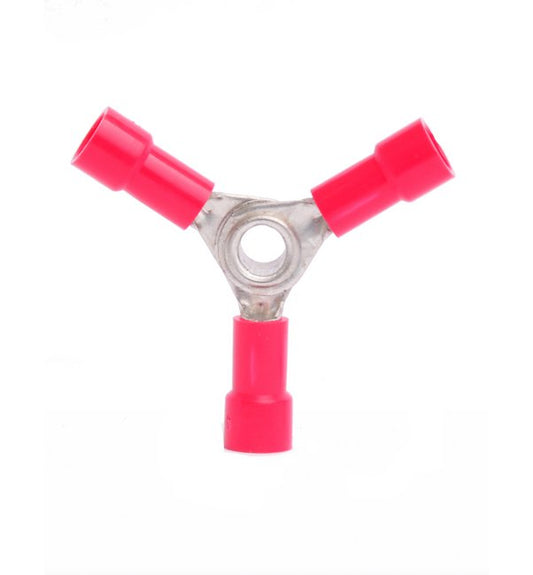 Vinyl Butted Seam 3-Way Connector for 22-18 AWG Wires - Image 1