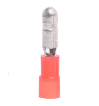 Red Nylon Fully Insulated Male Bullet Connector (.157 Tab) 22-18 AWG - Pack of 100