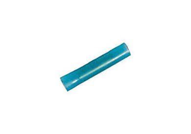 16-14 AWG Nylon Butt Splice Connector - Blue, Straight Seam - Image 1