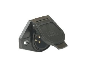7-Way Connector Male Socket (Car End) 12-24V 40A Nylon - Image 1