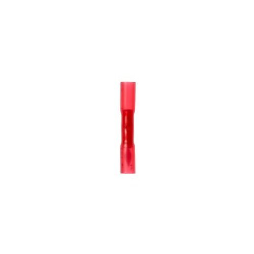 Red Seamless Parallel Connector Heat Shrink 22-18 AWG - Pack of 100 - Image 1