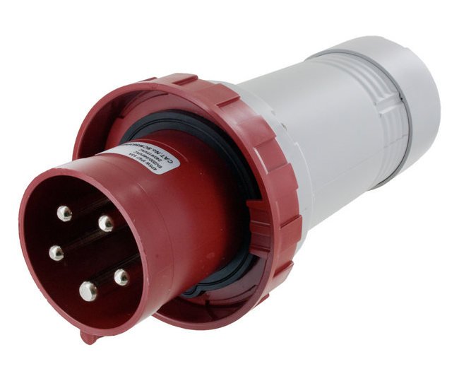 220 to 240 and 380 to 415 Volt (V) Voltage Eureka High Definition (HD) Series Pin and Sleeve Connector - Image 1