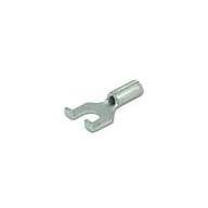 Non-Insulated Flanged Spade Terminal (#8 Stud, 22-18 AWG) - Image 1