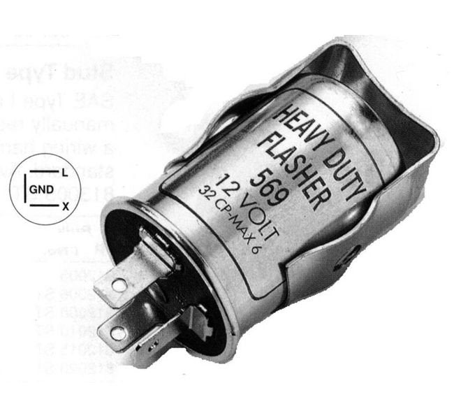 12V Thermal Flasher for 2-6 Lamps - Flasher 569 - Image 2