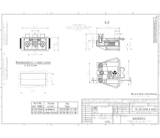 Wieland GST18I3S B1 R V WS Device Connector - Image 3