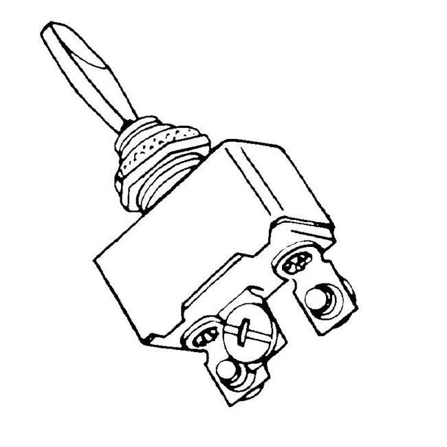 Heavy Duty Toggle Switch - 3 Position 1" Long, X-Tra Heavy Duty 6-24V Systems, 50 Amp - Image 2