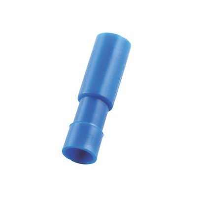 16-14 AWG Female Bullet Connector, Nylon Butted Seam, Blue (.180 Tab) - Image 1