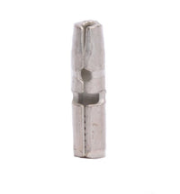 16-14 AWG Male Bullet Connector with .157 Tab, Non-Insulated Butted Seam
