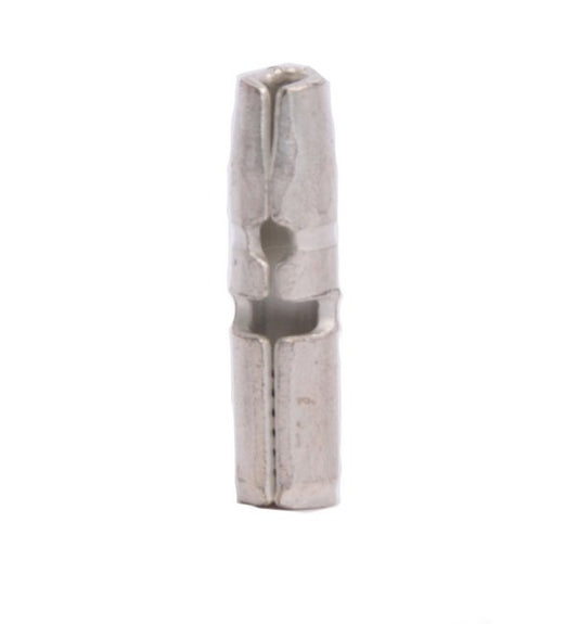 16-14 AWG Male Bullet Connector with .157 Tab, Non-Insulated Butted Seam - Image 1