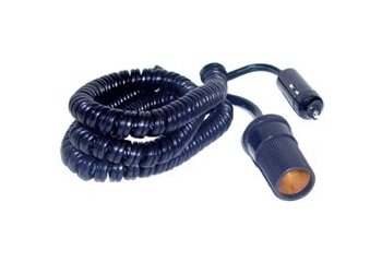 15' Coiled Extension Cord 12V Power Supply - Image 1