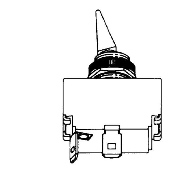 Marine Toggle Switch - 2 Positions: On-Off, 2 Blade Terminals - Image 2