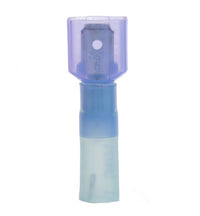 16-14 AWG Male Quick Disconnect Heat Shrink Fully Insulated (.250 x .032) Tab - Blue
