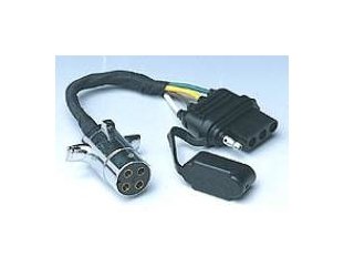 4-Way Round to 4-Wire Flat Electrical Connector Adapter - Image 1