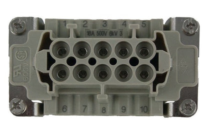 Ilme E Series 20-12 American Wire Gauge (AWG) 10 Pole Female Insert - Image 2
