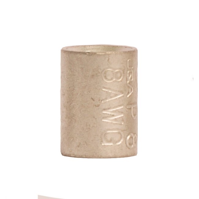 8 AWG Non-Insulated Bare Seamless Parallel Connector - Image 1