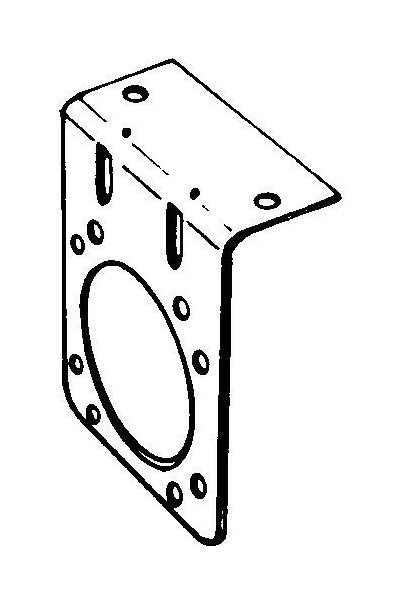 Epoxy Coated Bracket for 7-Way Plastic Connectors - Image 2