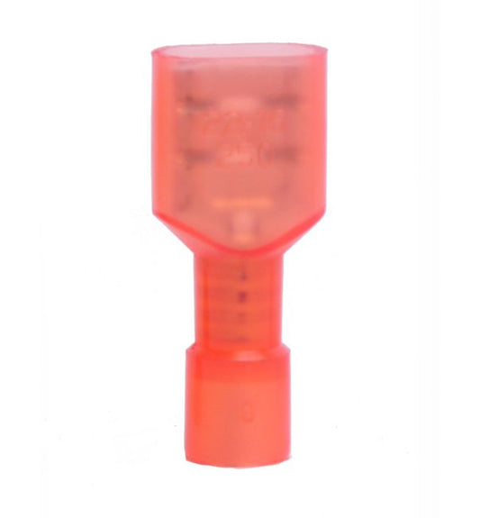 Nylon Fully Insulated Female Quick Disconnect, 22-18 AWG, .250 x .032 Tab - Image 1
