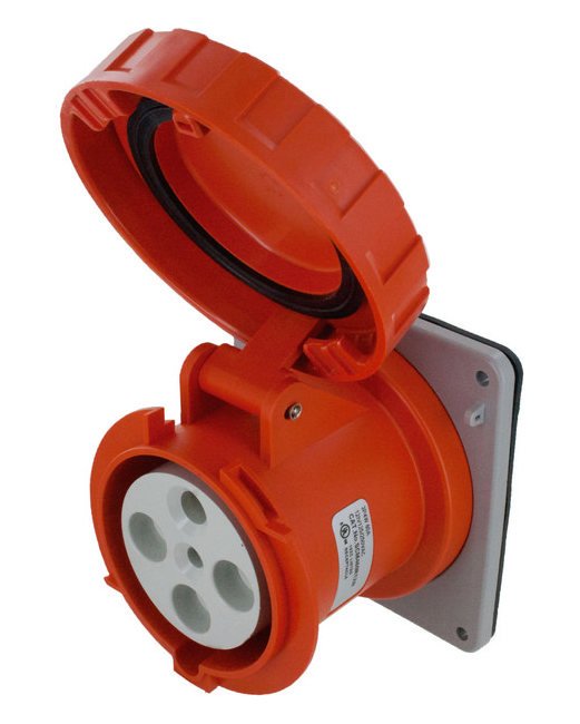 Eureka-HD Series 125 and 250 Volt (V) Alternating Current (AC) Voltage Receptacle Connector - Image 1