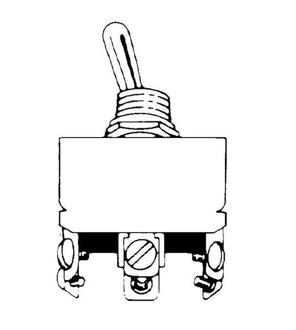 Heavy Duty Toggle Switch - 3 Position MOM, On-Off-On, 20A, UL Listed - Image 2