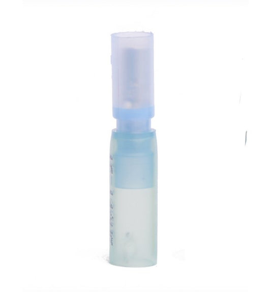 16-14 AWG Female Bullet Connector with Heat Shrink, Pack of 100, Blue - Image 1