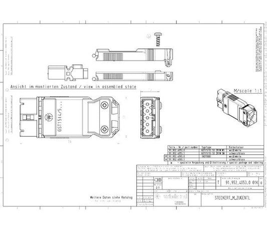 Wieland GST15I5S S1 ZR1 WS 5-Pole Indoor Connector - Image 2