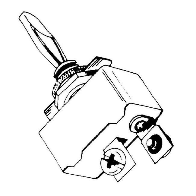 Heavy Duty 2-Position Toggle Switch - 1" Long - Image 2