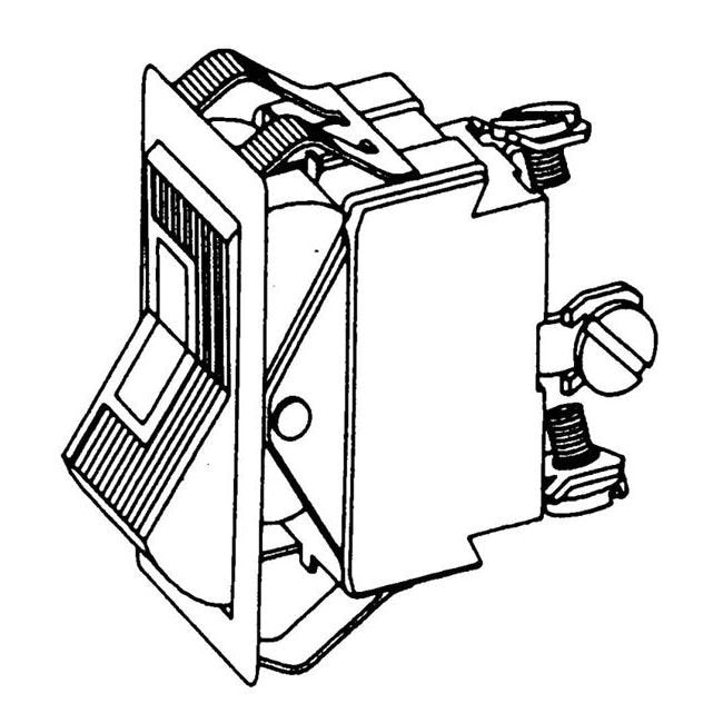 12V DC Rocker Switch with Panel Mounting Brackets - Image 2