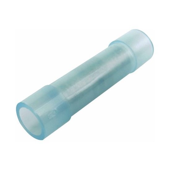 Blue Nylon Seamless Step Down Butt Connector for 16-14 to 22-18 AWG Wire, Pack of 100 - Image 1