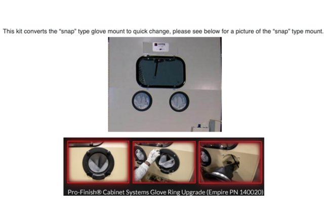 Ergonomic Quick Change Glove Mount Kit with Gloves - Image 2
