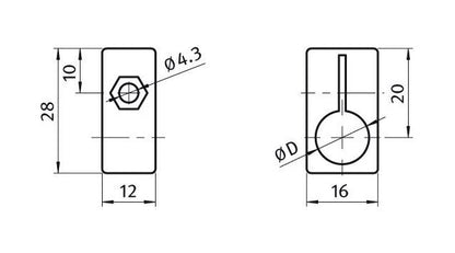 Nylon PA Sensor Holder Bracket - Image 2