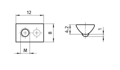 Heavy Duty T-Slot Nuts with Spring Loaded Ball - Image 3