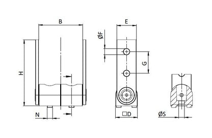 Heavy-Duty Pivot Joint 2 Slot for Enclosures - Image 2