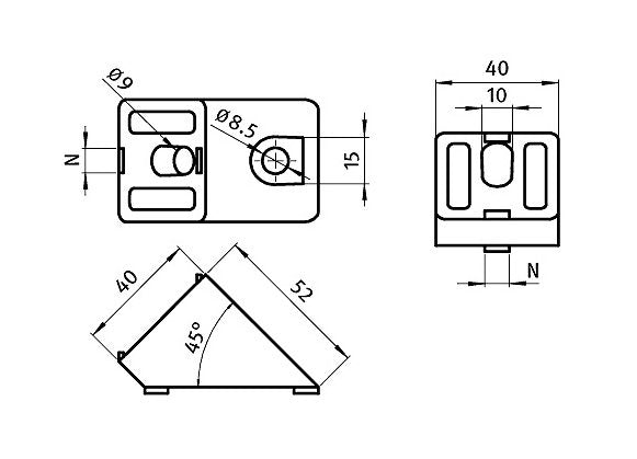 Heavy-Duty Angle Connector for Enclosures - Image 2