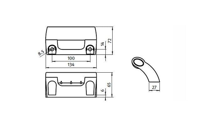 Heavy-Duty Machine Handle M8, Nylon PA 135 - Image 2