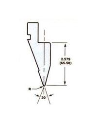 European Style Press Brake Acute Tooling Punch - Model 5408