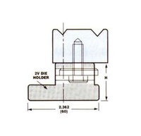 European Style Press Brake 2-V Die - Model 7440