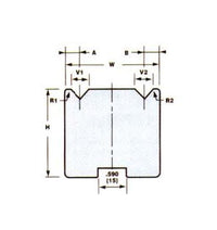 European Style 2-V Die Press Brake