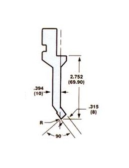 European Style Press Brake Acute Tooling Punch 5202 - Image 1