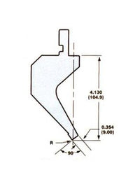 European Style Press Brake Punch Tooling, Model 4502