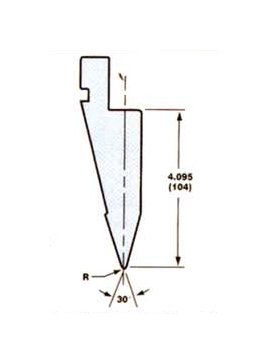 European Style Press Brake Acute Tooling Punch, Model 5308 - Image 1