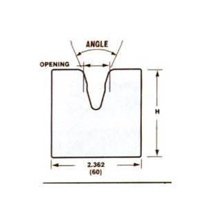 European Style Large 1V Die for Model 7801 Press Brake - Image 1