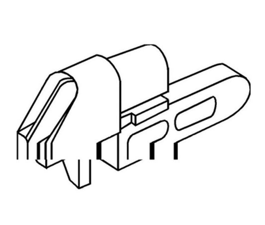 E-W Singer Style Binder Head - 1-1/8 Tape x 3/8 Opening - Image 1