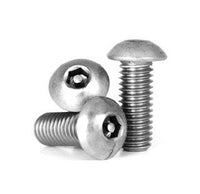 Stainless Steel 18-8 Tamper Resistant Button Socket Cap Screw, #8-32 x 3/8"